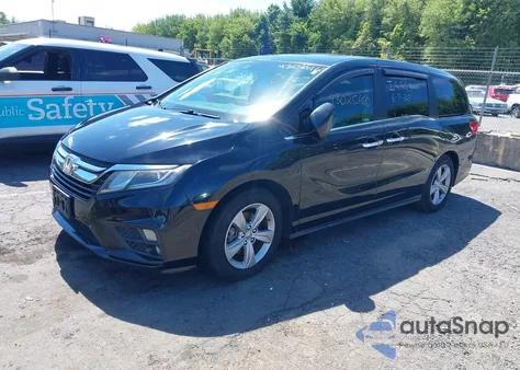 2019 Honda Odyssey Ex-L из США, поврежденный, VIN 5FNRL6H76KB096529